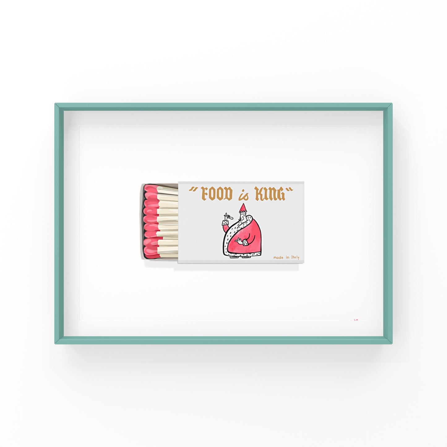 Food Is King Matchbook Print