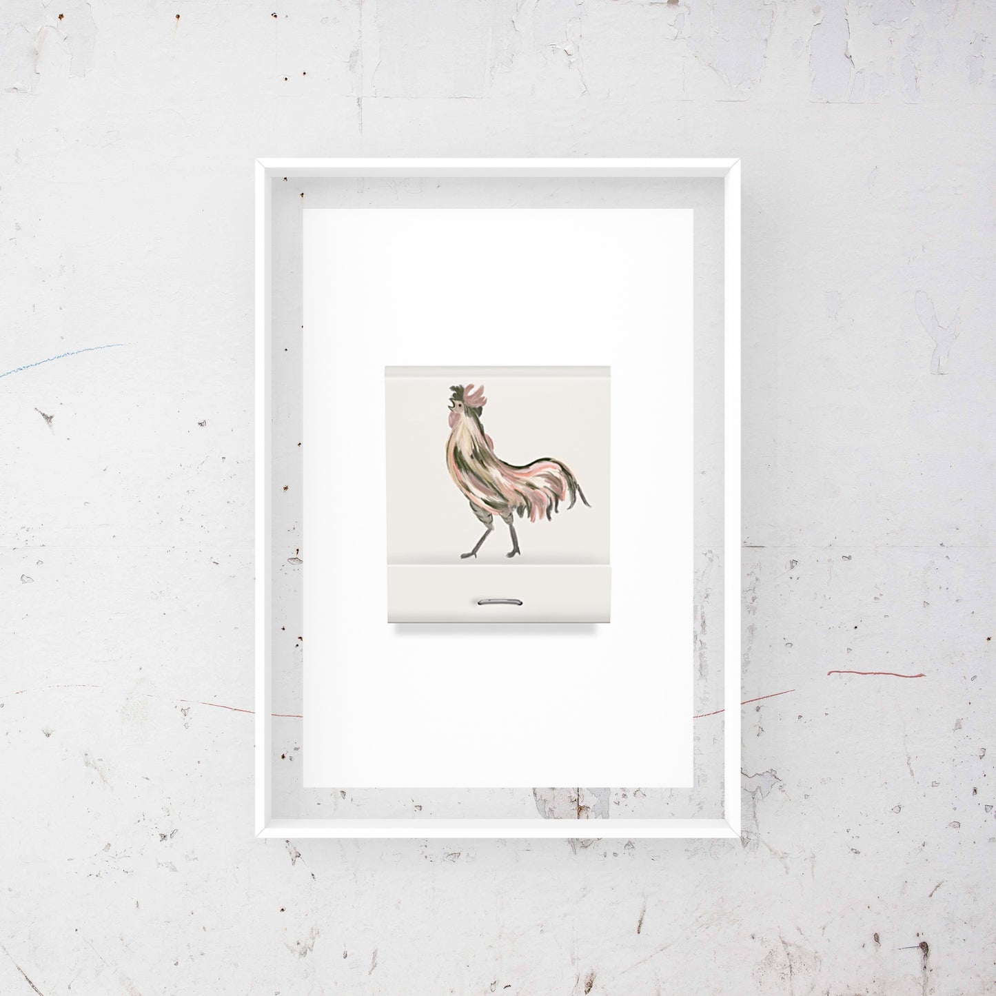 Rooster Matchbook Print
