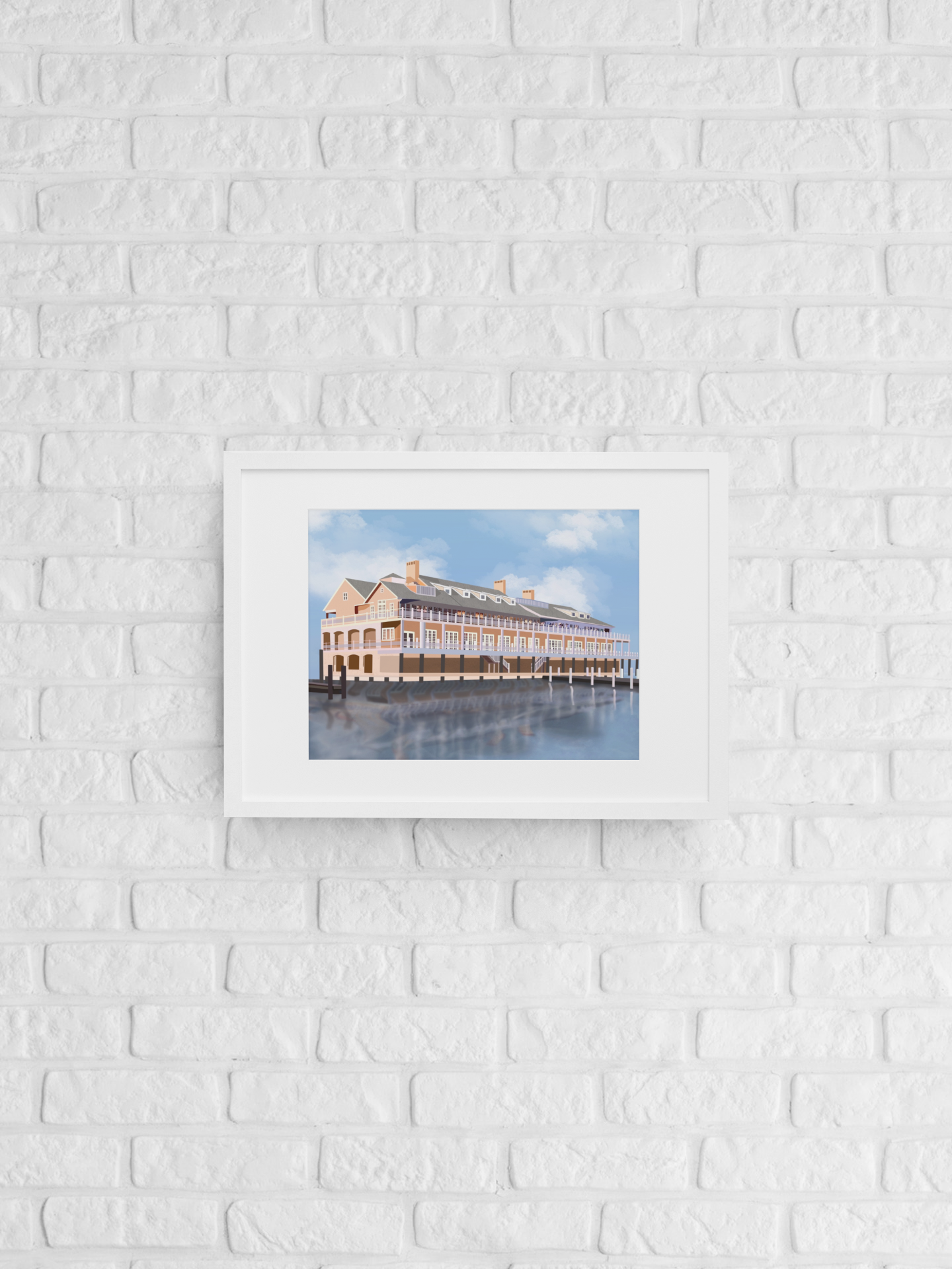 bay head yacht club art print, wall art, home decor, wall decor