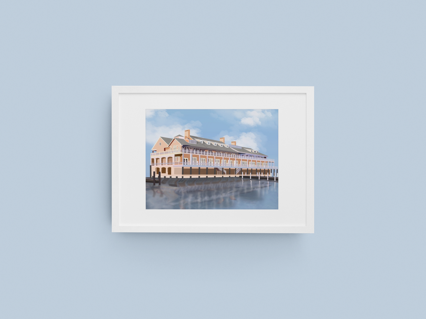 Bay Head Yacht Club Art Print | Poster