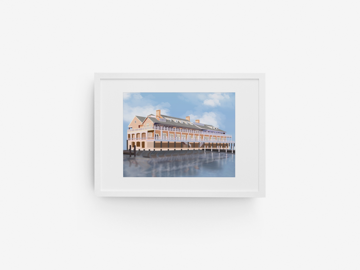 Bay Head Yacht Club Art Print | Poster