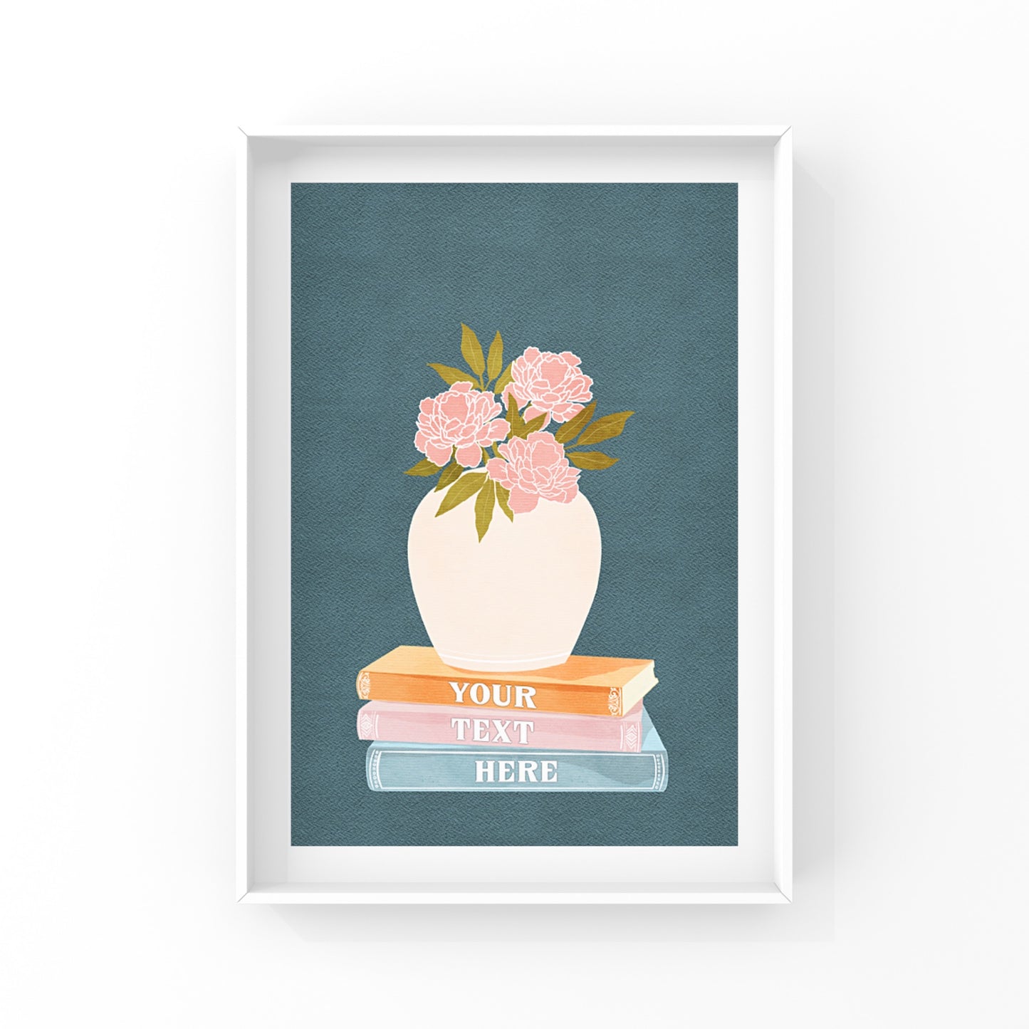 Perfect for any reading lover or flower enthusiast.