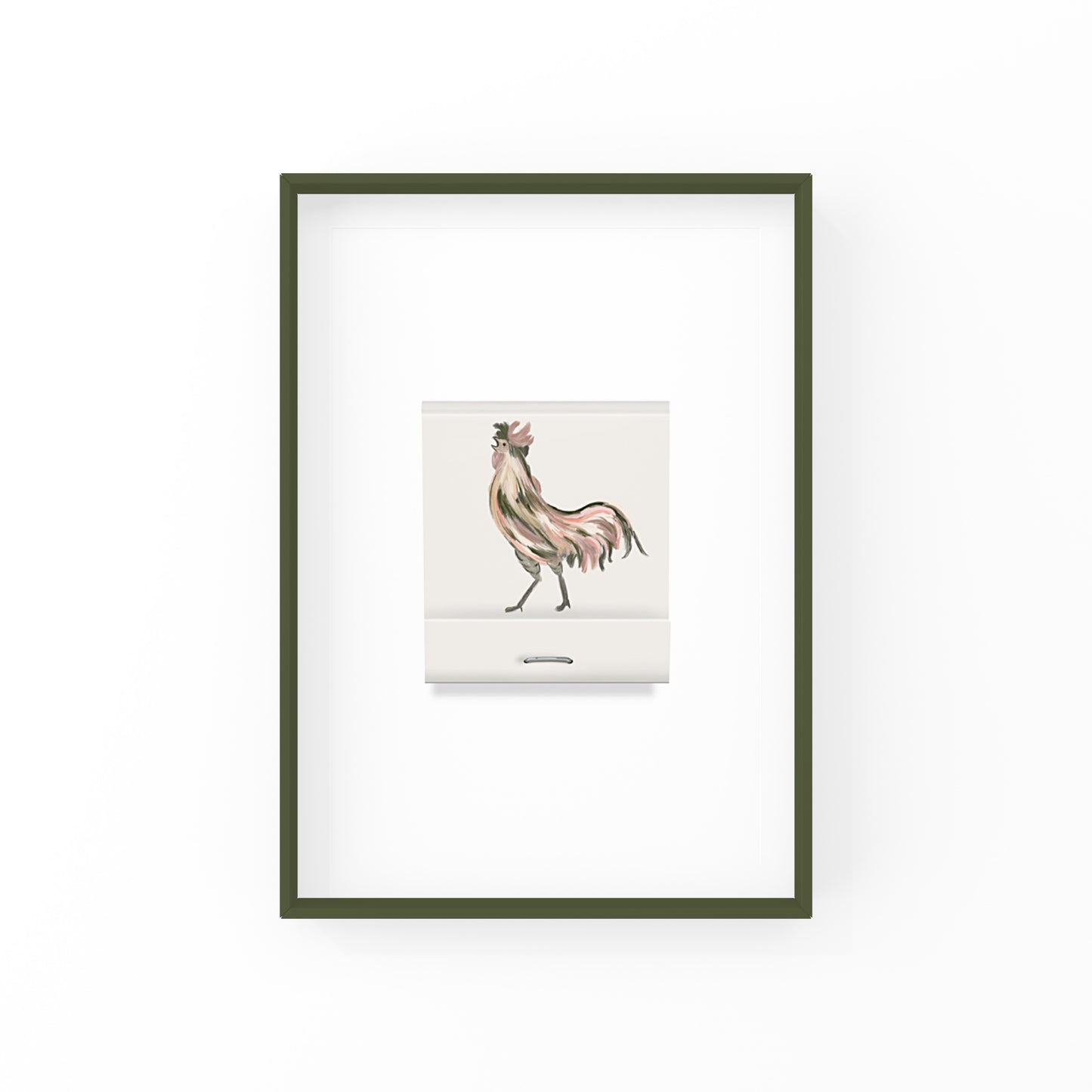 This matchbook print is the perfect way to bring those southern vibes into your home! Featuring a beautifully hand-illustrated rooster. This art print not only makes the perfect home decor, but it's also a thoughtful and unique housewarming/going away gift or birthday gift. It would go perfectly above a bar cart or in any gallery wall!