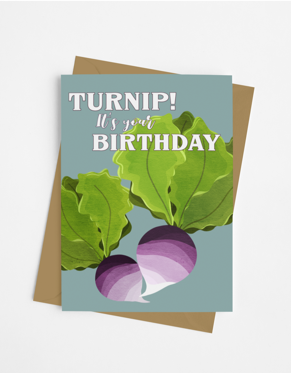 Turnip birthday card