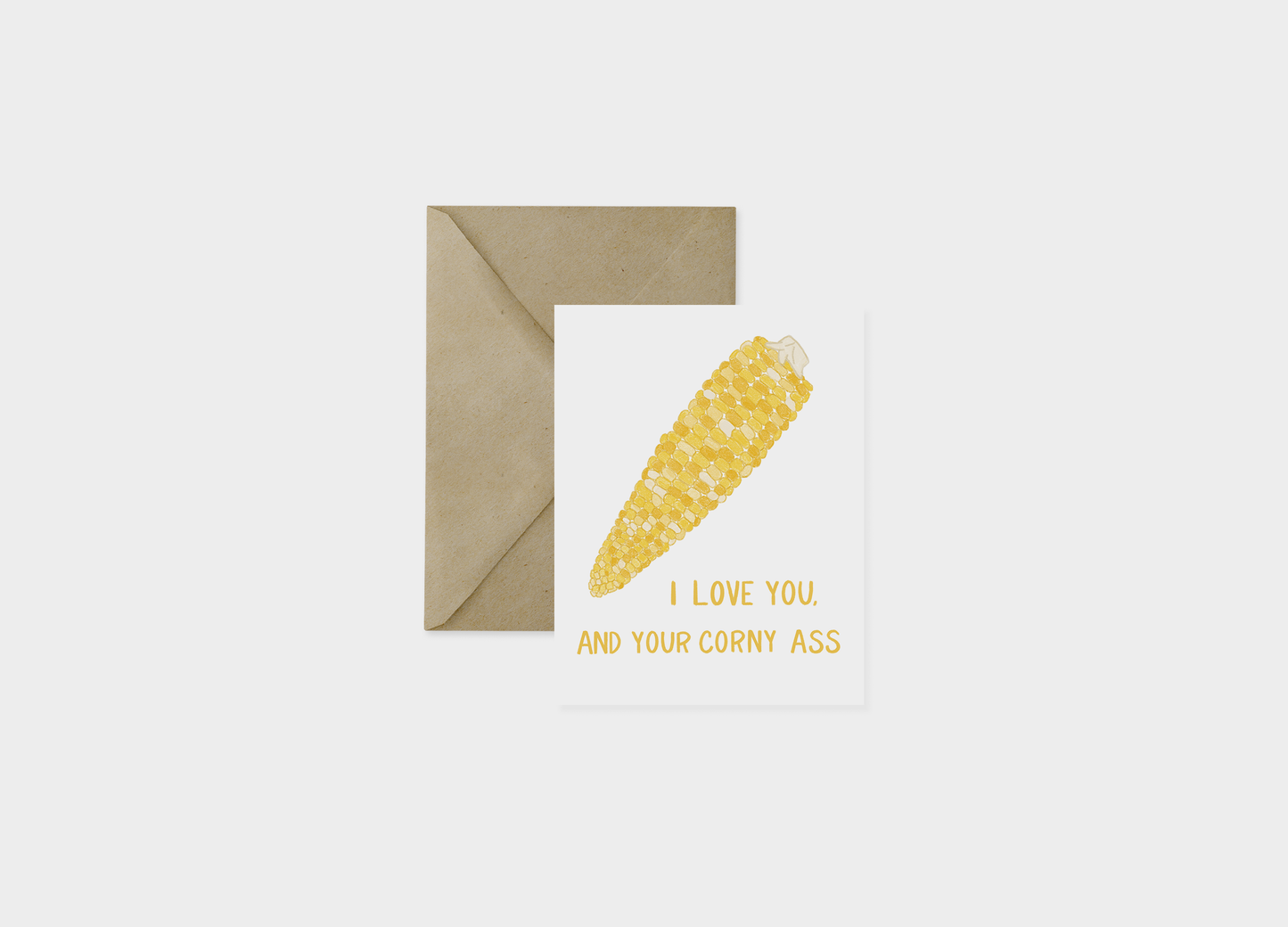 Corny Love Greeting Card
