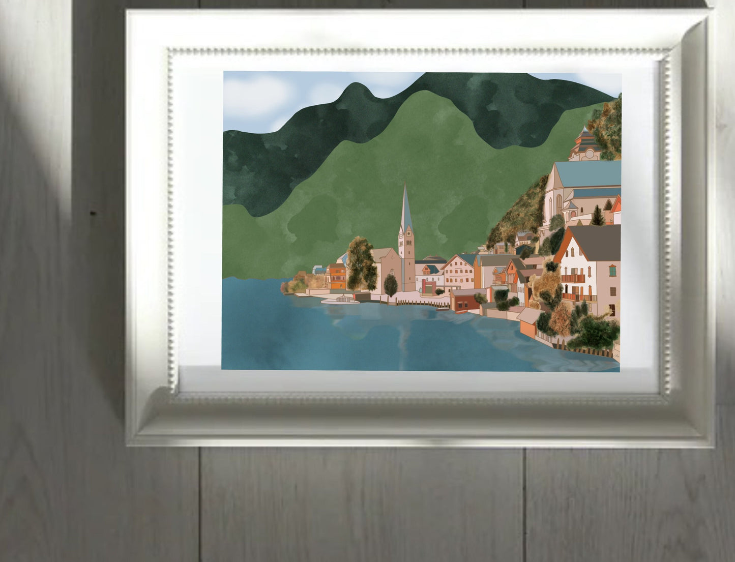 Hallstatt Austria artwork - wall art print