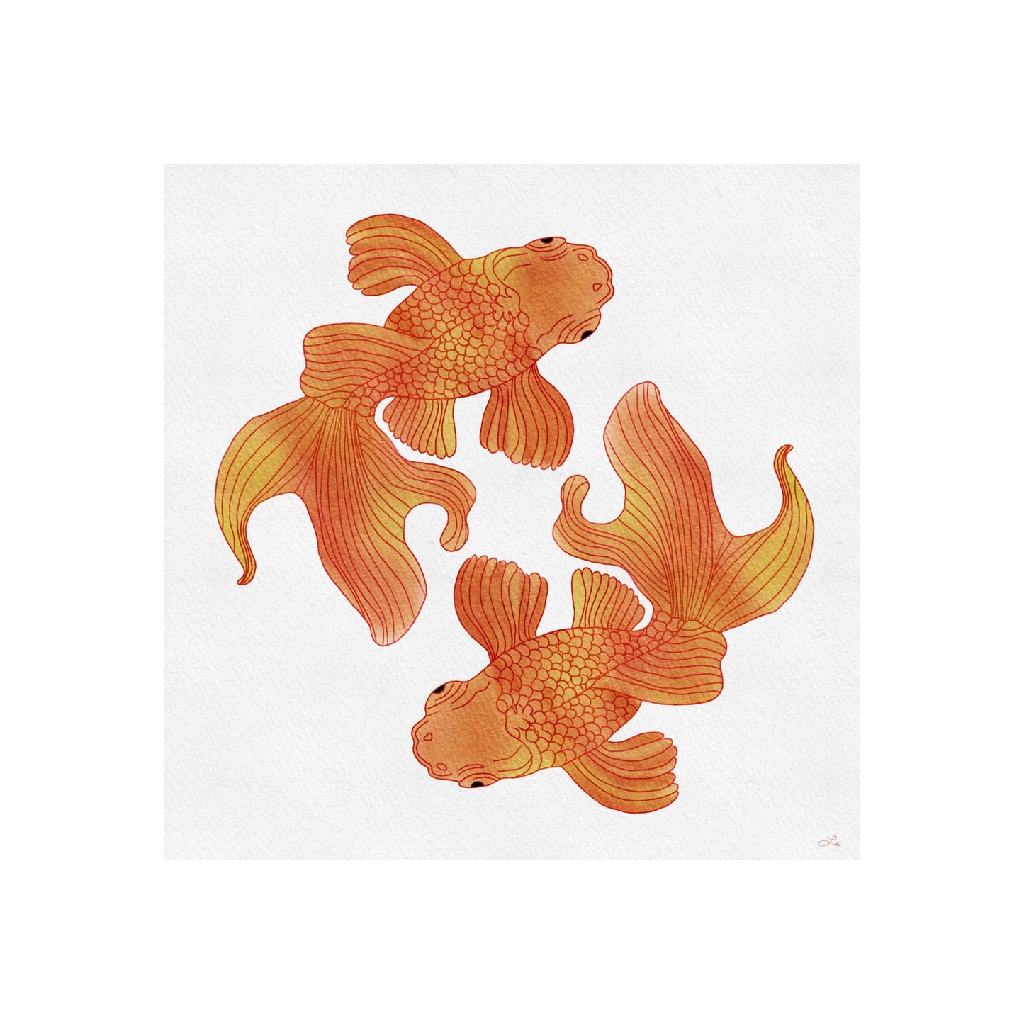 goldfish wall art