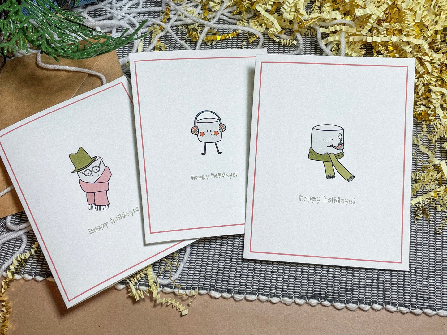 Christmas Card - Cozy Marshmallow