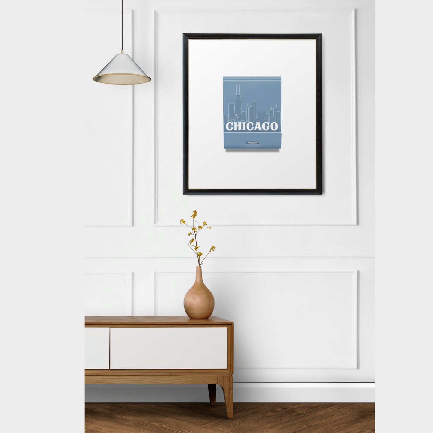chicago matchbox wall art