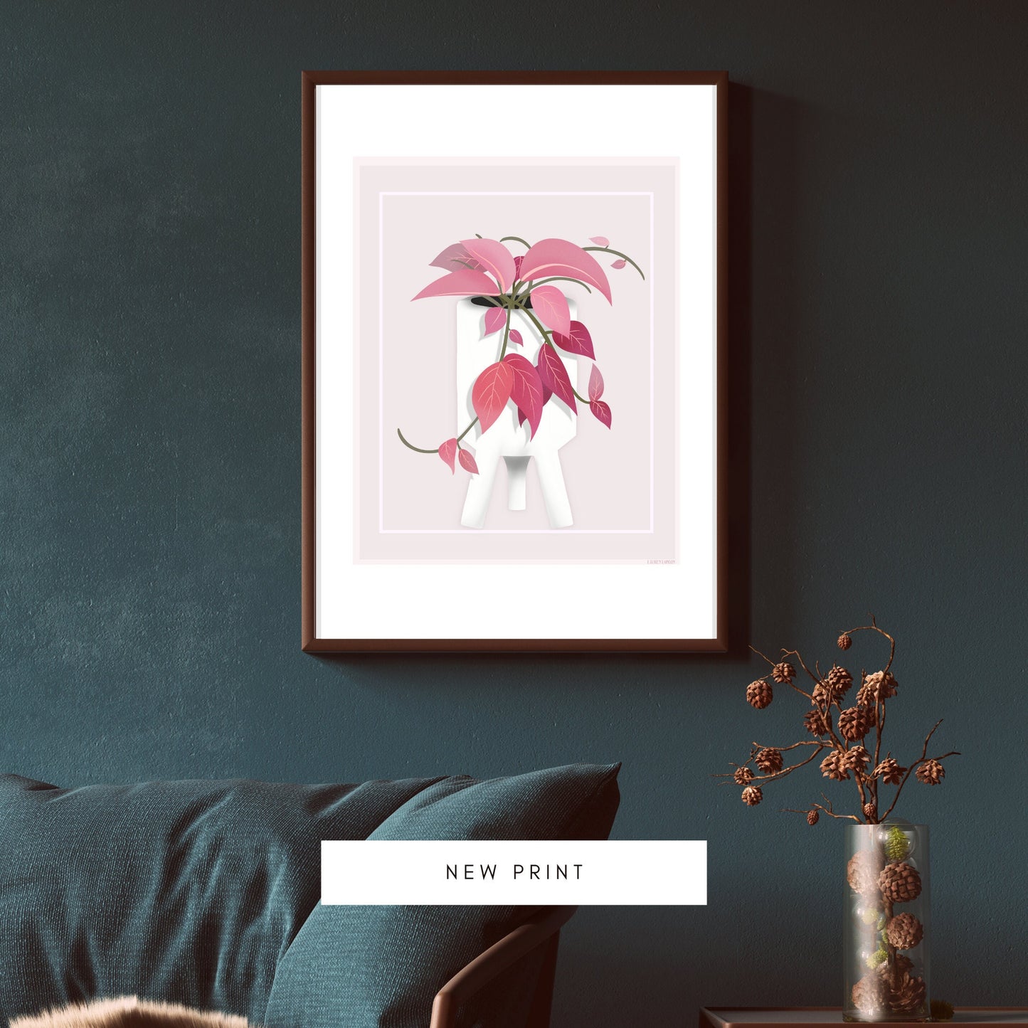 house plant art print