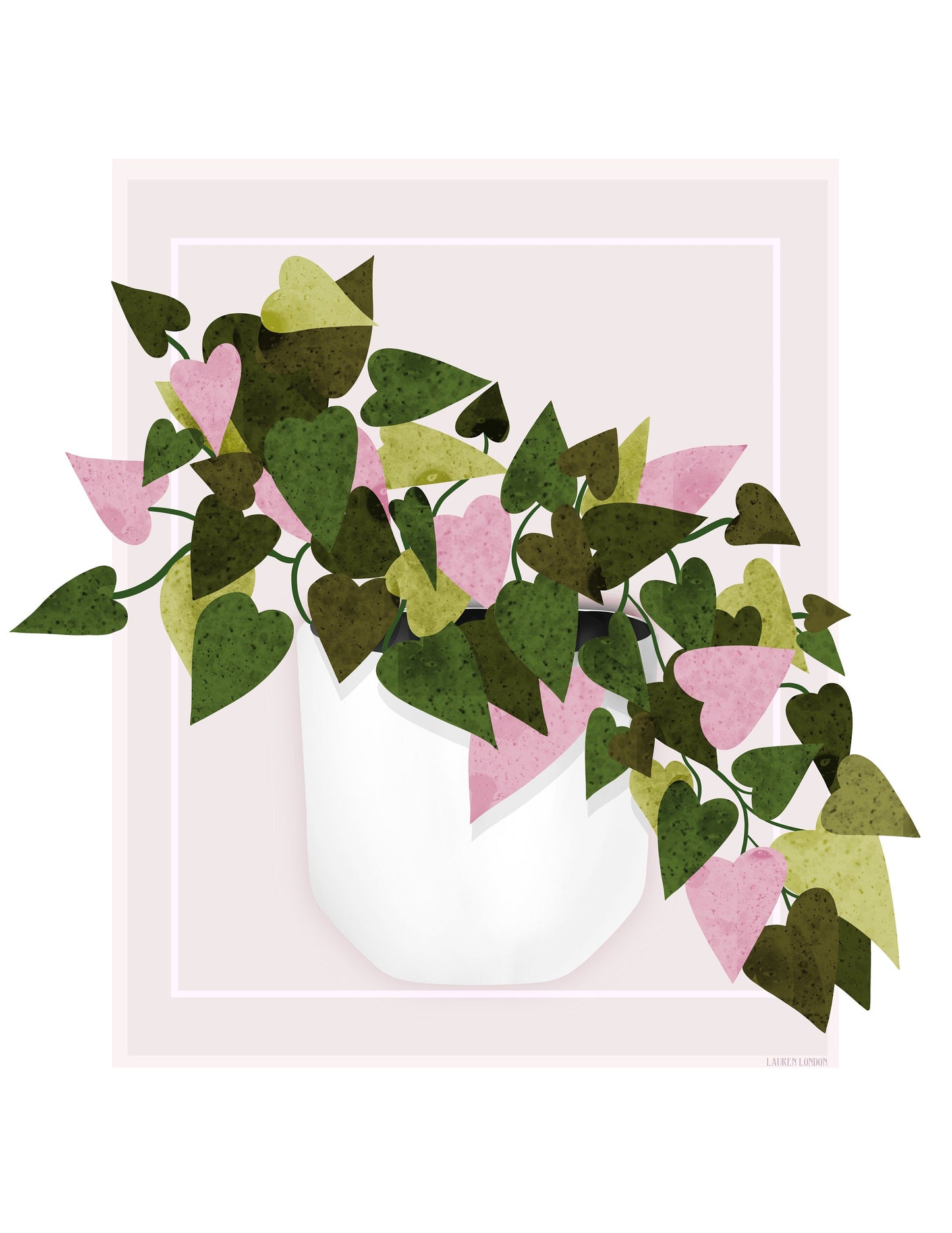 Leafy Botanical Wall Art - House Plant Art Print