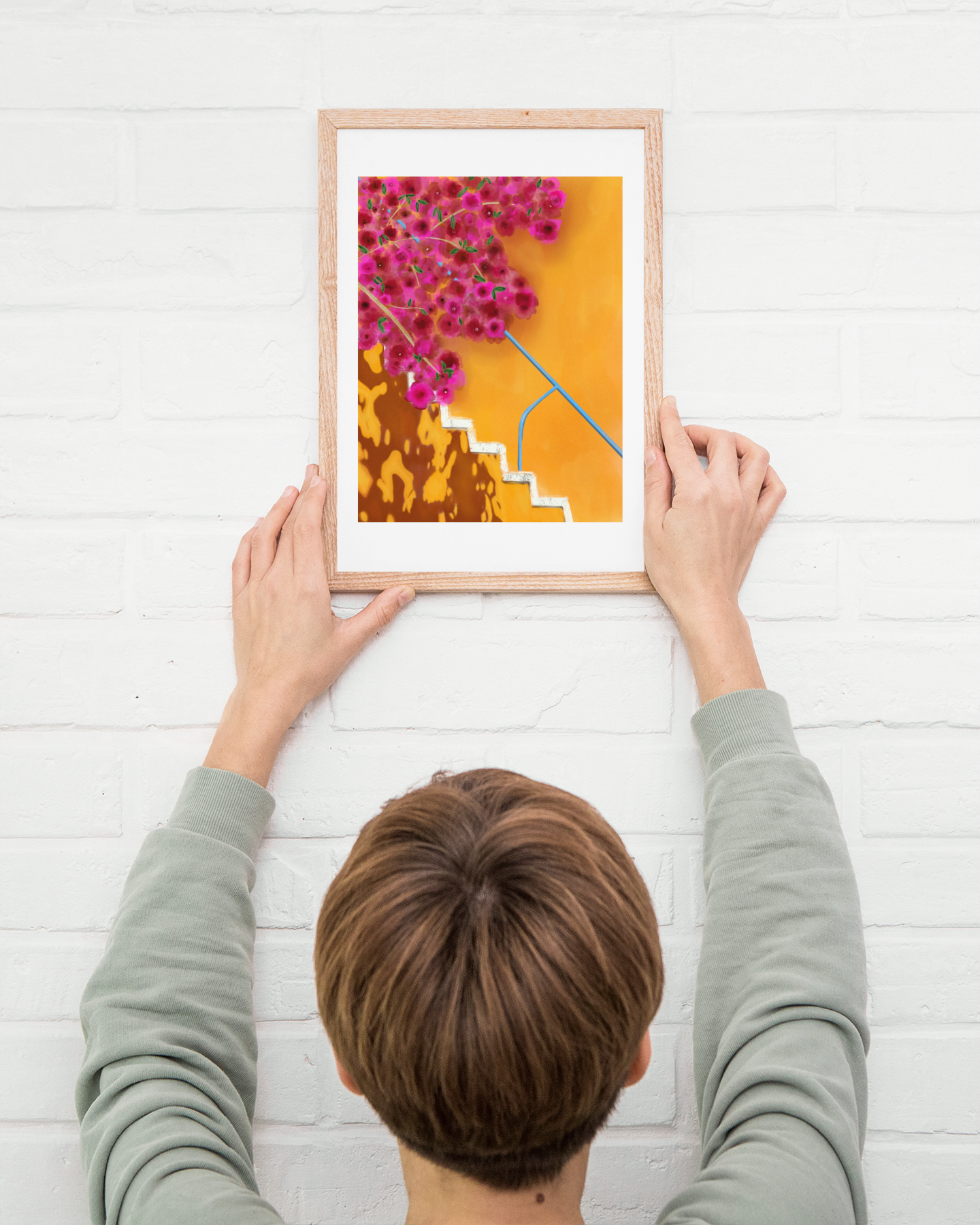 large colorful wall art