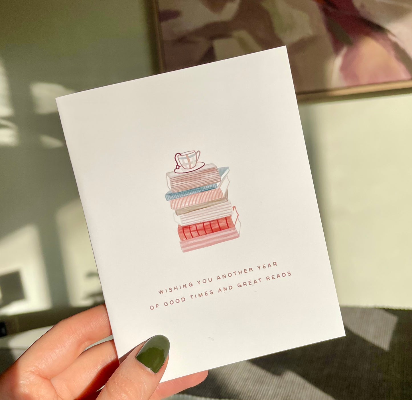 Book Lover Birthday Greeting Card