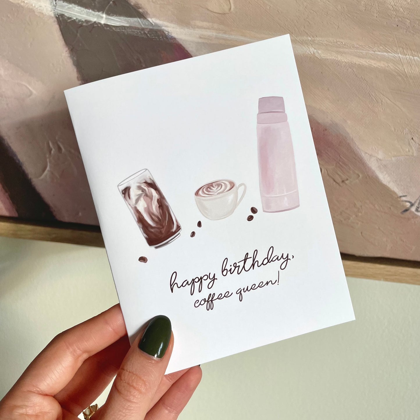 Coffee Lover Birthday Greeting Card