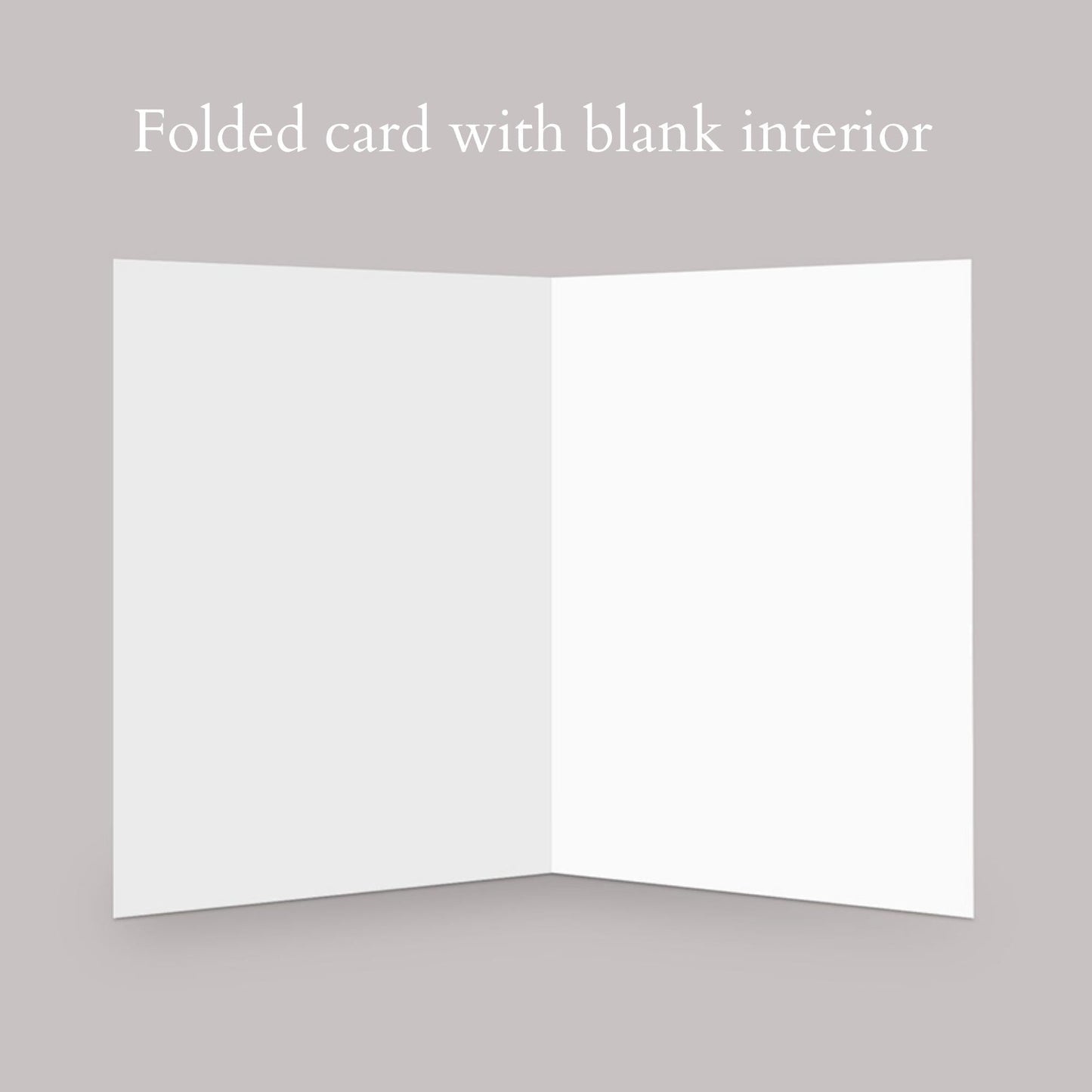 Blank interior for the greeting card. eco friendly