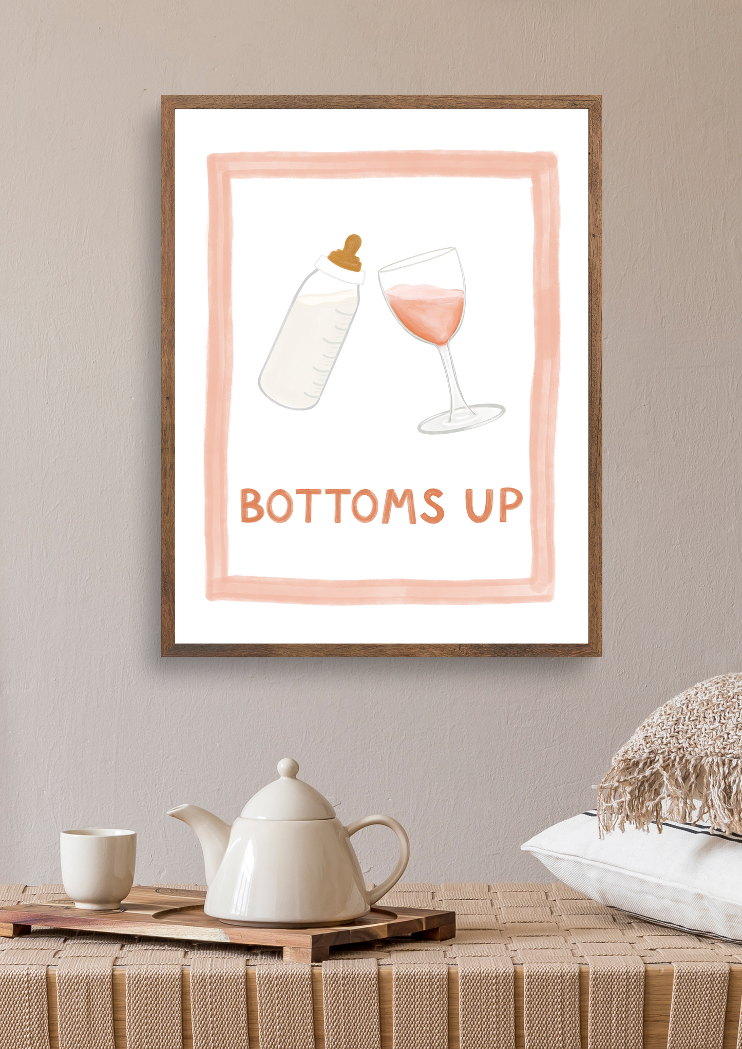 Bottoms Up Baby Art Print