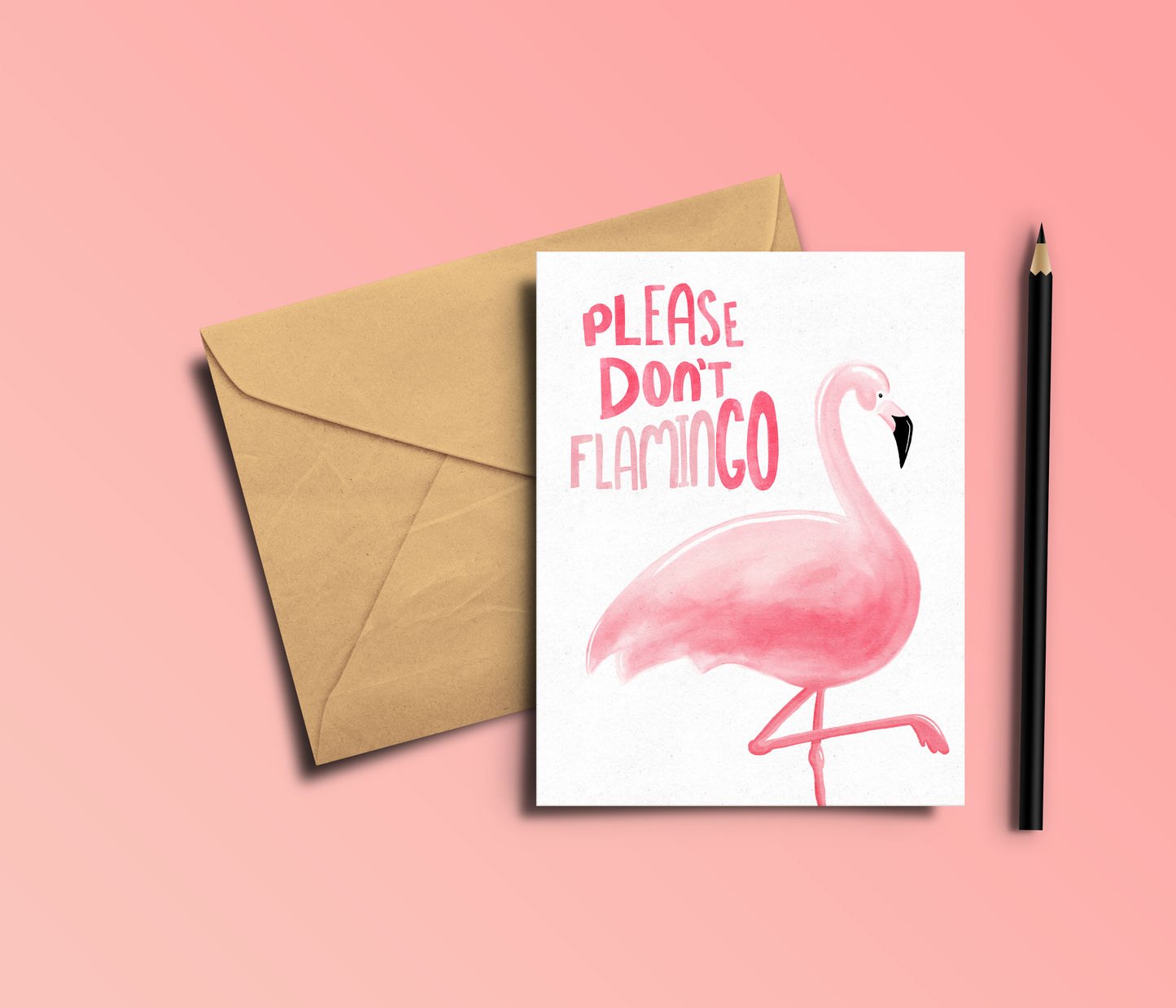 Flamingo Farewell Card, Funny Going Away Card gift Moving away card, Farewell Gift for Coworker - Friend, Goodbye Card For Coworkers Leaving