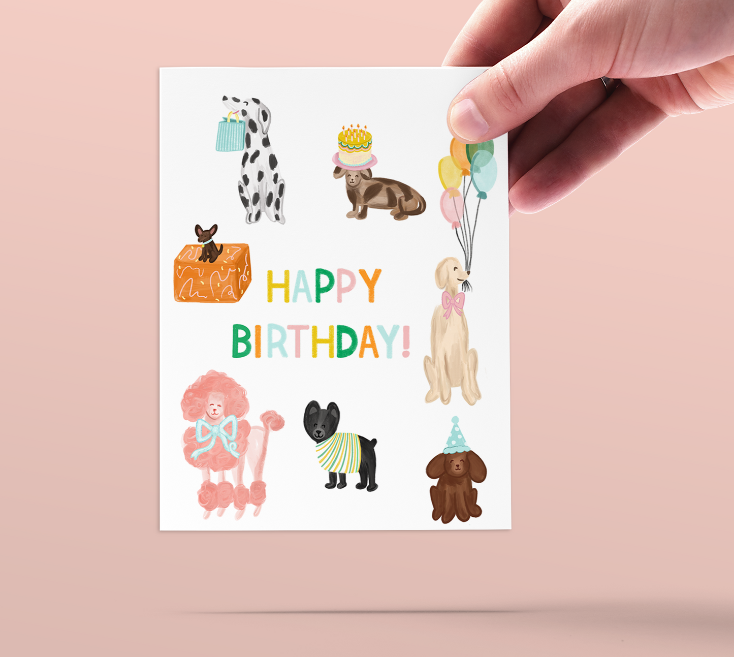 Puppy party Birthday Card