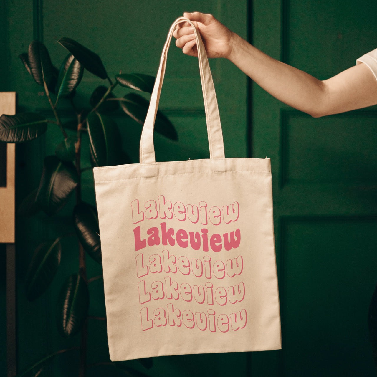 chicago cotton canvas tote bag customizable. durable, housewarming gift, souvenir, bachelorette trip gift, girls trip matching bags