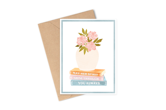 Mother's day card for mom who passed away | Condolence grief