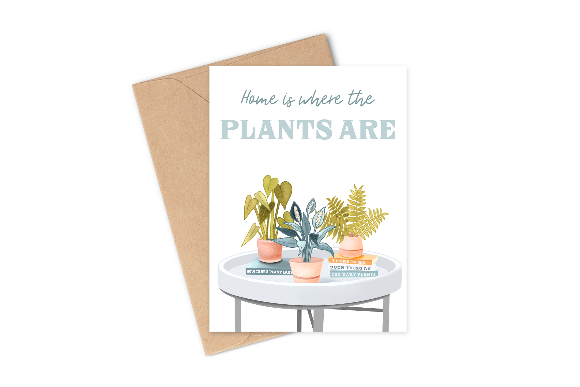 house plant gift card New Home Greeting Card