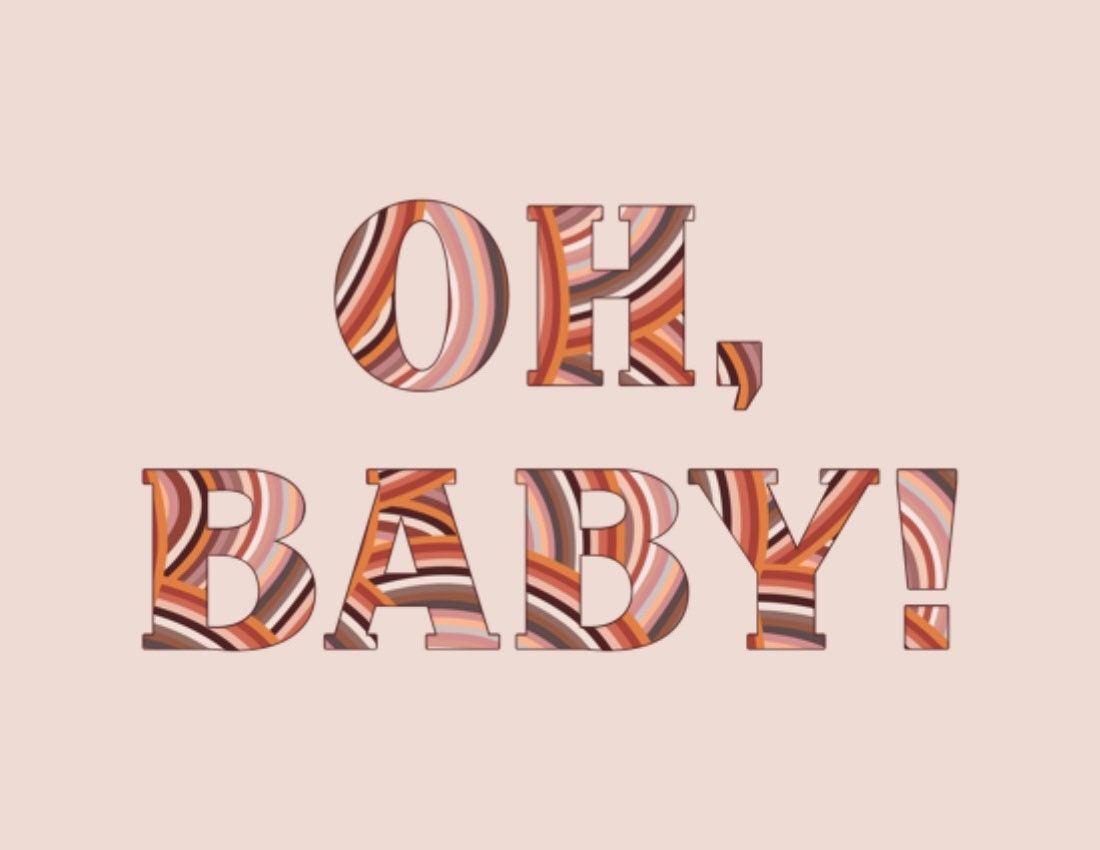 Bottoms Up Baby Greeting Card - Baby shower gender neutral – Lauren Felice