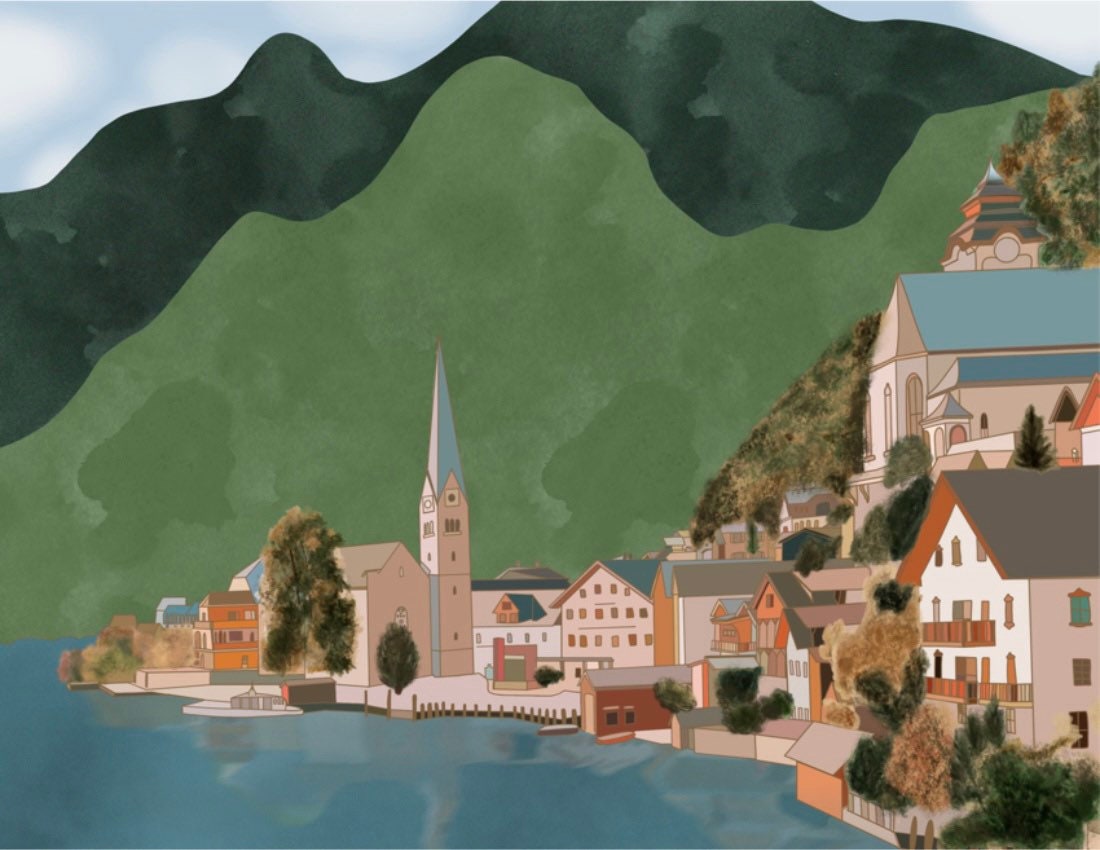 Hallstatt Austria Greeting Card