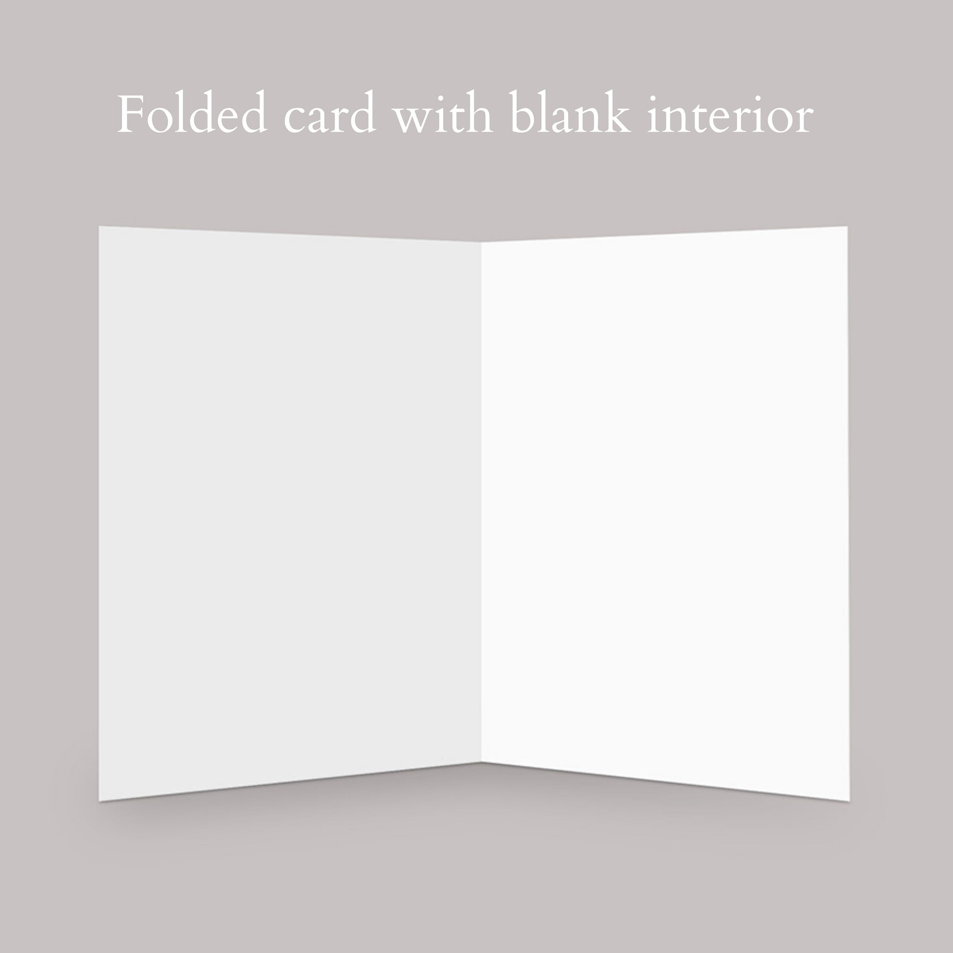 valentine's day card with a blank interior
