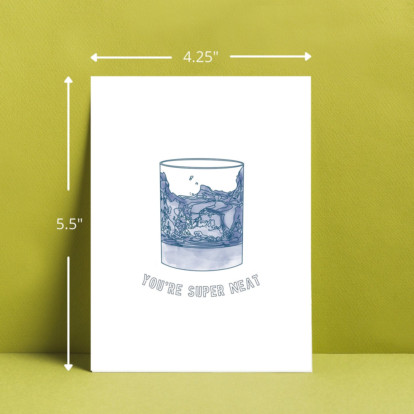 Whiskey Greeting Card - Super Neat