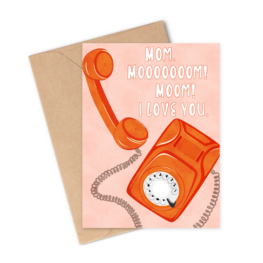 Retro Funny Mother's Day Greeting Card