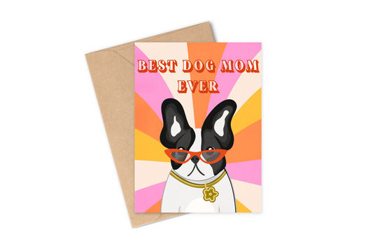 dog mom mother's day card